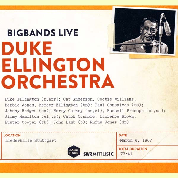Album art work of Big Bands Live: Liederhalle, Stuttgart, March 6, 1967 by Duke Ellington