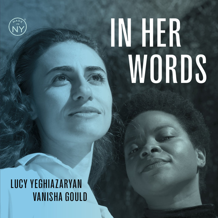 Album art work of In Her Words by Lucy Yeghiazaryan & Vanisha Gould