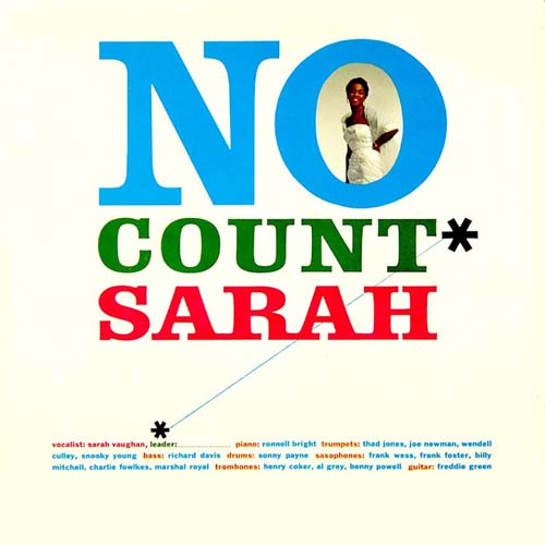 Album art work of No Count Sarah by Sarah Vaughan