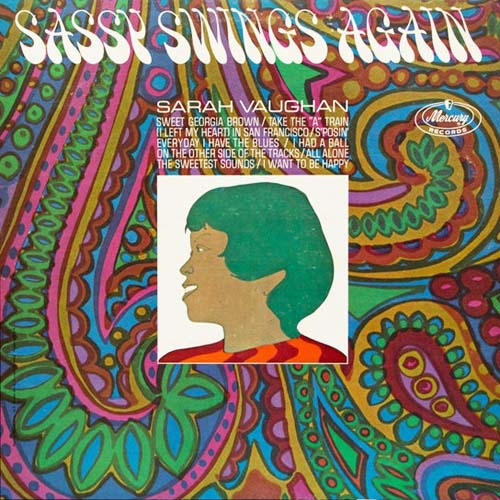 Album art work of Sassy Swings Again by Sarah Vaughan
