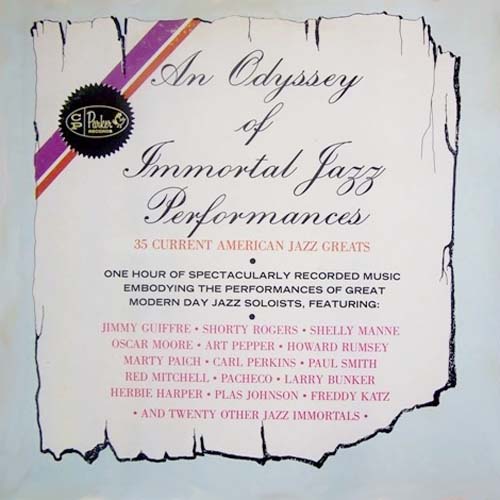 Album art work of An Odyssey Of Immortal Jazz Performances by Various Artists